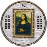 Cook Islands-20 Dollar-2009-AGpp-Da Vinci Mona Lisa-RS
