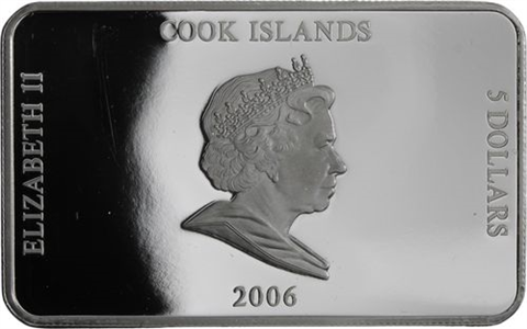 Cook Islands- 5 Dollar-2006-AGpp-Papst in der Türkei-RS