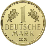 Deutschland 1 DM 2001 stgl. Goldmark Mzz. Historia Wahl 