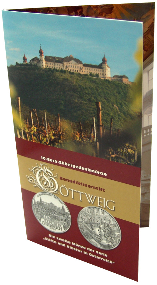 Österreich-10-Euro-2006-Silber-Hgh-Göttweig-Folder
