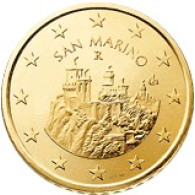 San Marino 50 Cent 2002 bfr. Festungstürme Monte Titano