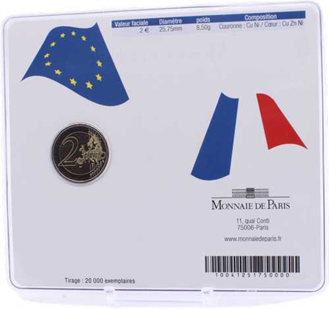 Frankreich-2 Euro-2008-EU-Ratspräsidentschaft-Coincard-RS