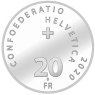 Schweiz-20-Sfr-2020-Silber-Stgl-II