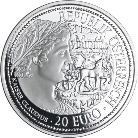 Österreich-6x20 Euro-2010-2012-AGpp-Roma an der Donau-Set-EtuiI