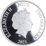 Niue-2 Dollar-2021-AGpp-Flamingos-Farbe-VS
