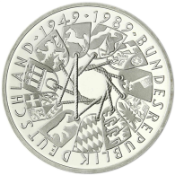 Deutschland 10 DM Silber 1989 Stgl. 40 Jahre Bundesrepublik I
