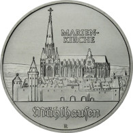 J.1627 - DDR 5 Mark 1989 - Marienkirche in Mühlhausen