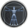 Cook Islands-5 Dollar-2021-AGpp-X-Ray Vitruvian Man-VS