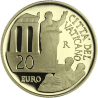 Vatikan-20-Euro-2020-Apostelgeschichte-Gold-PP-I