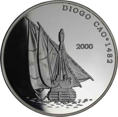 Kongo-10 Francs-2000-AGpp-Diogo Cao-RS