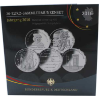Deutschland-5x20 Euro-2016-AGpp-Komplett Set-Folder