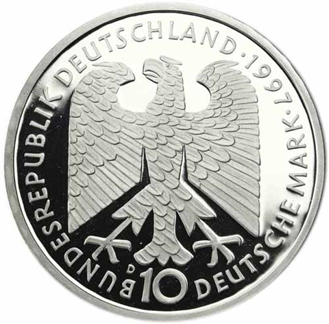 Deutschland-10-DM-Silber-1997-PP-Heine