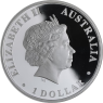 Australien-1 Dollar-2009-AGpp-Brolga-Farbe-VS