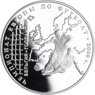 Russland-3Rubel -2000-AGpp-FußballEuropameisterschaft-Y.673-RS