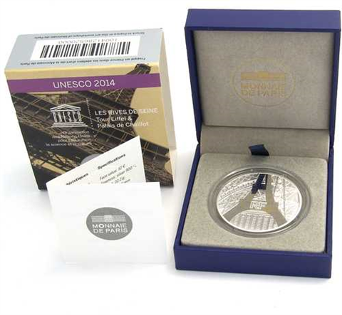 Frankreich 10 Euro 2014 PP Bauwerke an der Seine, Der Eiffelturm I
