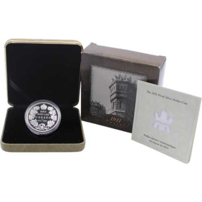 Kanada-1Dollar-2001-AGpp-1911 Dollar-Etui