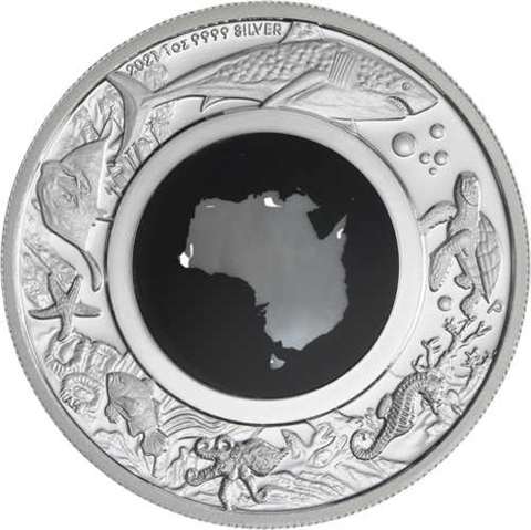 Australien-1 Dollar-2021-AGpp-Mother of Pearl Great Southern Land-RS