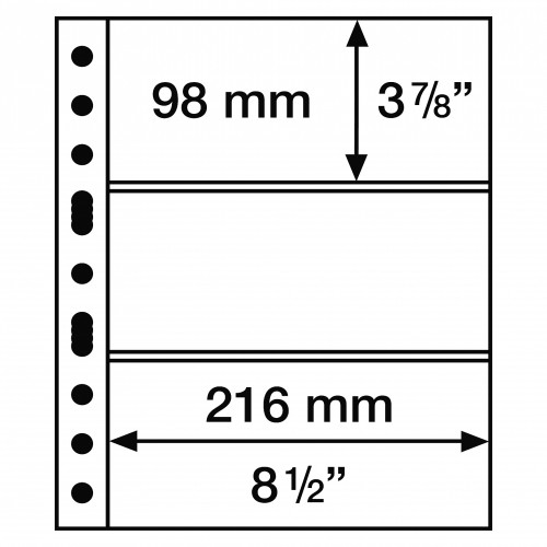 305160 GRANDE Hüllen  3 S ( Schwarz) 5er Pack