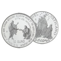 Vatikan 5 und  10 Euro 2003 PP Rosenkranzjahr und 25. Pontifikatsjahr Johannes Paul II