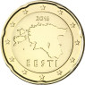 Estland 20 Cent 2016 bfr. Landkarte