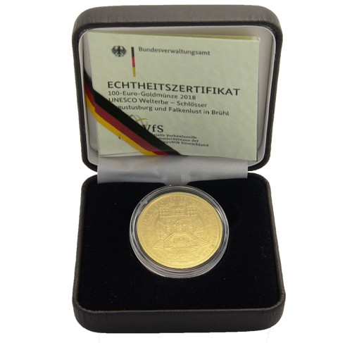 Deutschland 100 Euro Gold 2018 Schlösser Mzz. Historia Wahl