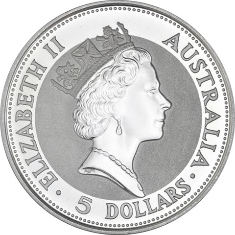 Australien-1-Unze-Silber-1991---1-Dollar-Kookaburra-RS