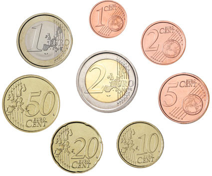 Belgien 1 Cent - 2 Euro 2002 bfr. lose im Münzstreifen KMsv 