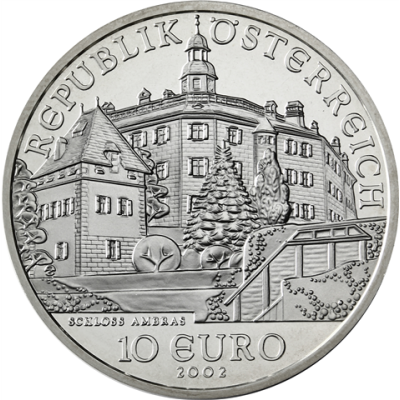 Österreich 10 Euro 2002 PP Österreich und sein Volk - Schloss Ambras I