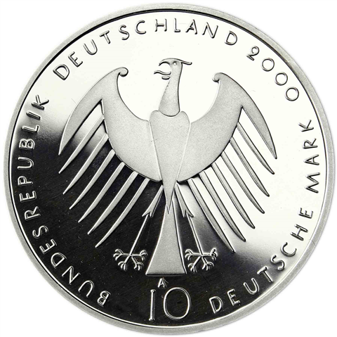 Deutschland 10 DM Silber 2000 PP Natur Erde Mensch, EXPO 2000 I