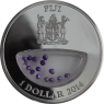 Fiji-1 Dollar-2014-AGpp-Violet Pearl-VS