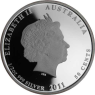 Australien-50 Cent-2011-AGpp-Farbe-Turtel-VS