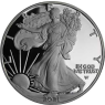 USA-1 Dollar-2021-AGpp-Silver Eagle neues Designe-RS