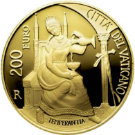 Vatikan-200-Euro-2018-Gold-Mäßigung-I