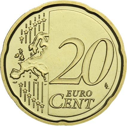 Vatikan 20 Cent Papst Franziskus