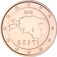 Kursmuenze  Estland 2 Cent 2016 bfr. Landkarte     