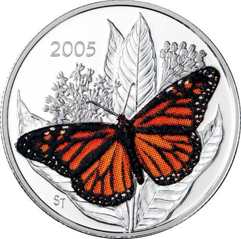 Kanada 50 Cent 2005 PP Monarchfalter-I