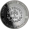 Frankreich-15Ecus-1990-AGpp-Charle Magne-VS