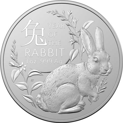 Hase RAM Silber Lunar 2023 1 Unze