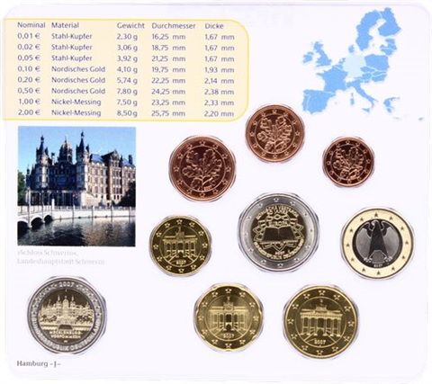 Deutschland-5,88 Euro-2007-Stgl-Kurs-MzzJ-RS