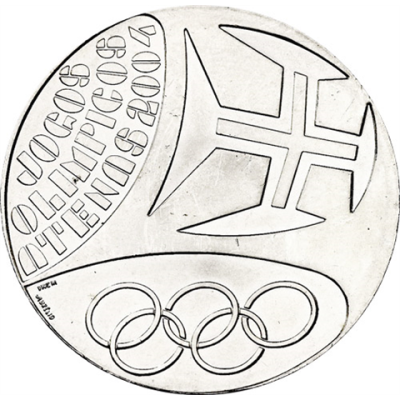 Portugal-10Euro-2004-AgStgl-OlympischeSpieleAthen-RS
