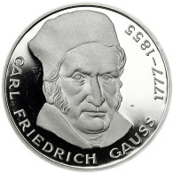 Deutschland 5 DM Silber 1977 PP Carl Friedrich Gauss in Münzkapsel