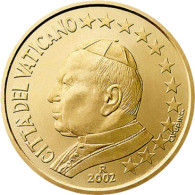 VatikanKursmünzen 50 Cent 2002 Stgl. Papst Johannes Paul II