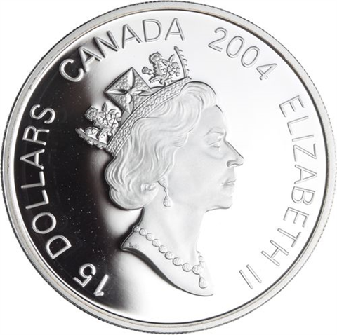 Kanada-15 Dollar-2004-AGpp-Affe-RS