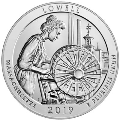 USA-Quarter-Dollar-2019-AgStgl-Lowell-Massachusetts-5oz-RS