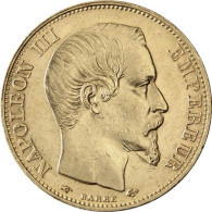 Frankreich 20-Francs-Gold 1853 - 1860 Napoleon ohne Lorbeerkranz