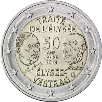 Deutschland-2Euro-2013-bfr-Elysee-Vertrag-J-RS