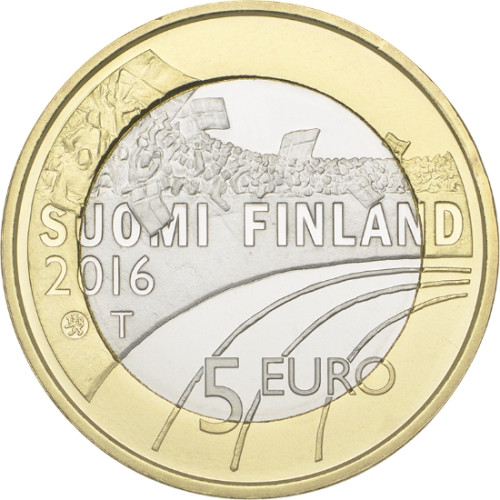 Finnland 5 x 5 Euro 2016  Sportserie Fussball, Leichathletik, Langlauf, Skisprung, Eishockey