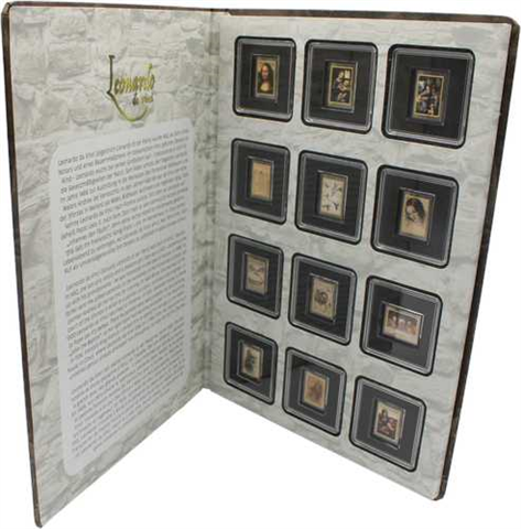 Tokelau-12x1Dollar-2022-AU-Leonardo da Vinci-Farbe-buch front