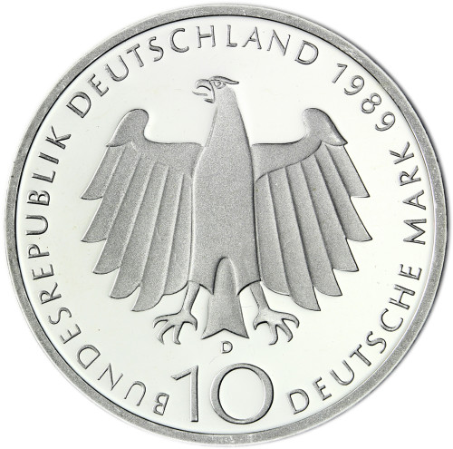 Deutschland 10 DM Silber 1989 Stgl. 2000 Jahre Bonn