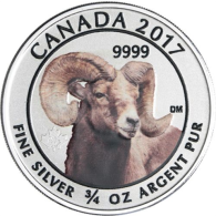 Kanada-2 Dollar-2017-AGstgl-Ziege-FD-Farbe-RS